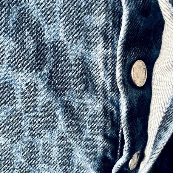 MOTHER Tomcat Ankle Jeans Sinister Animal Leopard Rigid Denim Size 26 - Picture 10 of 11